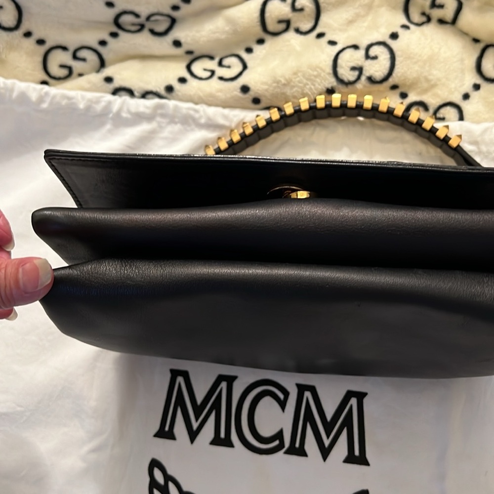 Authentic Mcm Python Soft Leather Shoulder/Clutch… - image 8